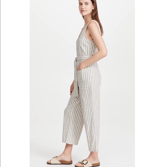 Z SUPPLY CROPPED STRIPED JUMPSUIT - Picture 3 of 7